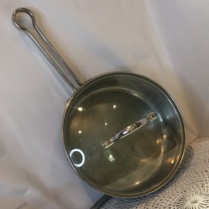 Revere Ware 2qt Hard Anodized on stainless steel fryer.